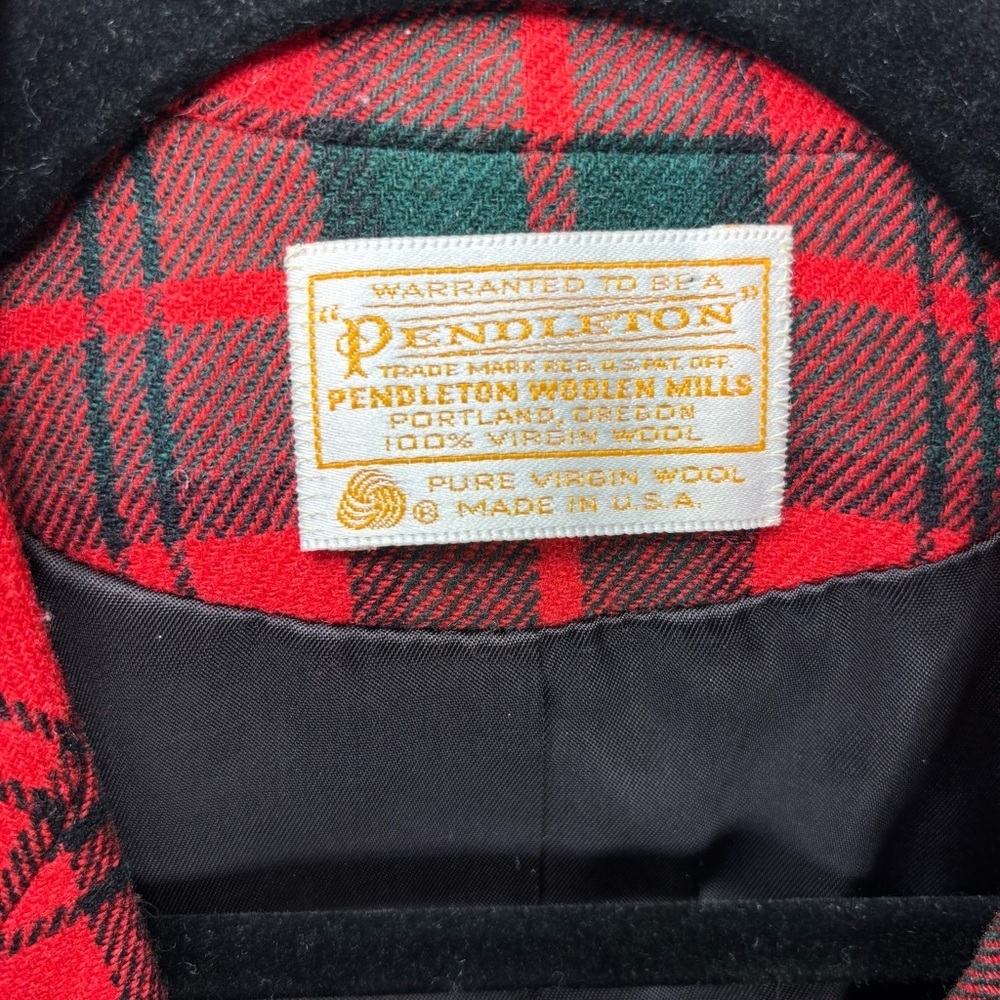 Vintage Pendleton Blazer Womens Small Virgin Wool Tartan Plaid Pockets Academia - Picture 2 of 6
